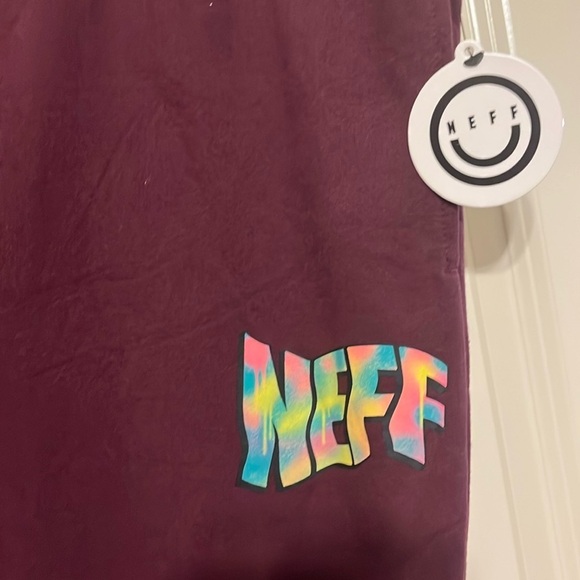 Neff Graffiti Spray Paint Splatter Tapered Leg Sweatpants Mens Size 2XL NWT - Picture 3 of 10